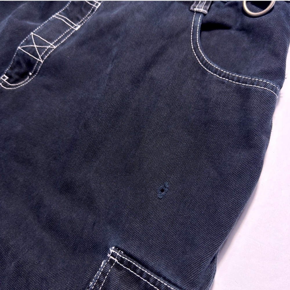 Vintage OTB Denim Jean Shorts Mens 36 Baggy Fit Jorts Black Skate Y2K 90s‎ - Picture 5 of 8